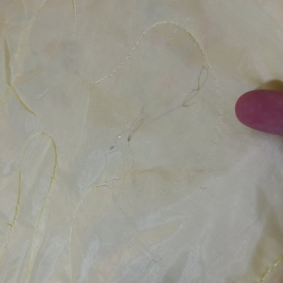 VTG 50s Sears Crib Blanket Comforter Pastel Bunny Rabbit Turtle Ruffle Hem 43x33 - Picture 8 of 9